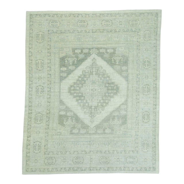 Turkish Oushak Antique Look Rug 8'7" x 10'4" #19346 For Sale