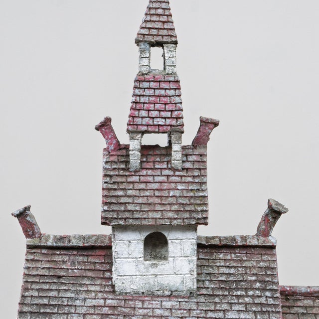Stone Gray 20th Century French Folk Art Concrete Model of Church For Sale - Image 8 of 18