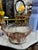 1970s Pink Depression Glass Bowl With Footed Silver Base For Sale - Image 4 of 7