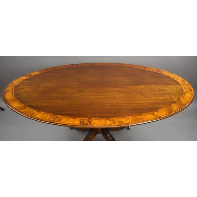 Vintage Regency Style Mahogany Dining Table, 1920 For Sale - Image 6 of 8