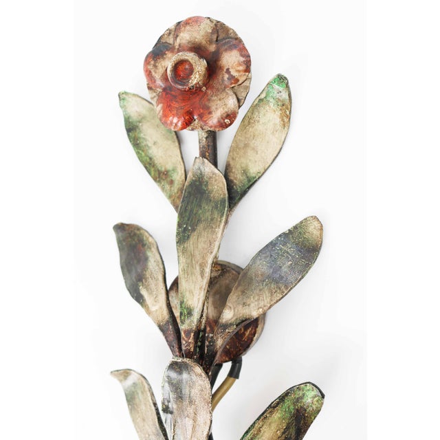 Florentine Style Hollywood Regency Floral Wall Lamp by Hans Möller, 1970s For Sale - Image 10 of 11