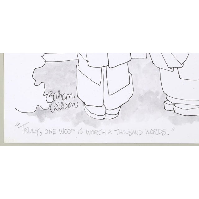 Contemporary 1990s Rare Published Signed Gahan Wilson Original Cartoon Drawing For Sale - Image 3 of 5