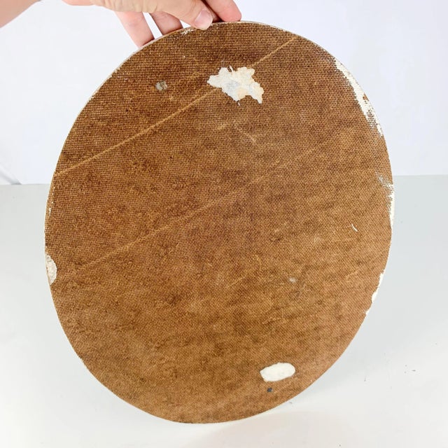 Vintage Original Oil Painting Older Man Suit Tie Portrait Elmo Al Brule For Sale In Baltimore - Image 6 of 9