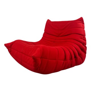 Togo One-Seater Sofa in Red from Ligne Roset For Sale