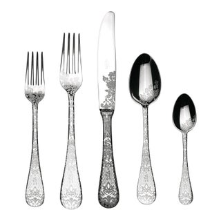 Louise Jenkins for Mepra Italy Casablanca Silverware Stainless Steel - Set of 20 For Sale