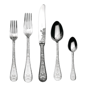 Louise Jenkins for Mepra Italy Casablanca Silverware Stainless Steel - Set of 20