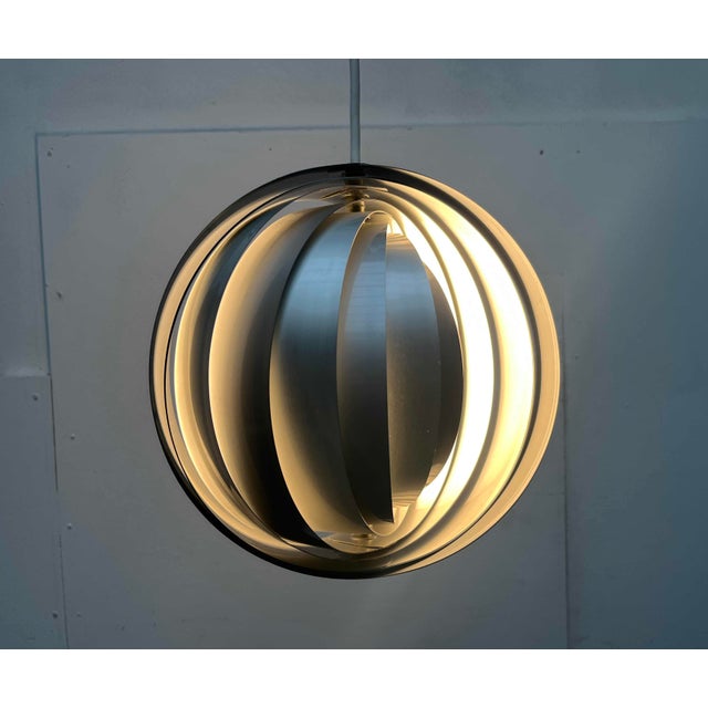 Mid-Century Modern East German Moon Pendant Lamp by Verner Panton for Erjoka, 1960s For Sale - Image 14 of 18