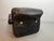 1970s Large Italian Space Age Postmodern Black Leather Lounge Chair with Brass Buttons and Cord Lacing from Busnelli, 1970s For Sale - Image 5 of 10