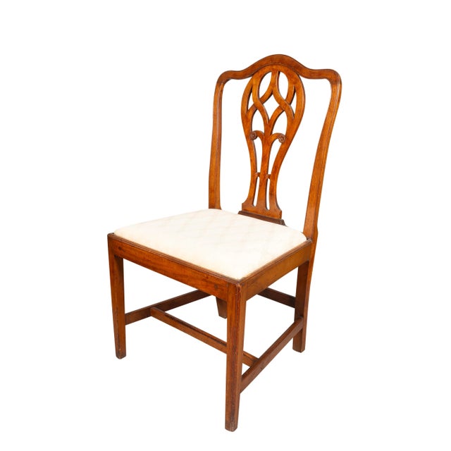 Wood Pair of Federal Mahogany Side Chairs For Sale - Image 7 of 11