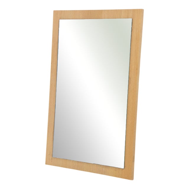 Mid-Century Wood Wall Mirror, 1960s For Sale