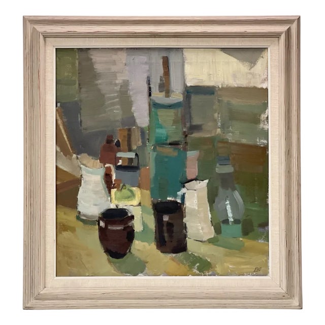 Gösta Stenåsen, Still Life, 1950s-1960s, Oil Painting on Canvas, Framed For Sale