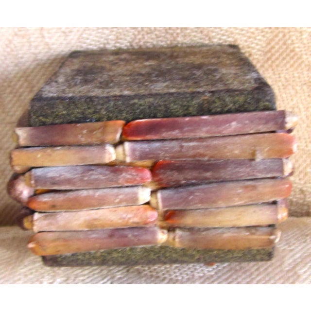 Mid 19th Century Mid 19th Century Antique Victorian Sailors Shell Box Art Jewelry Box For Sale - Image 5 of 6