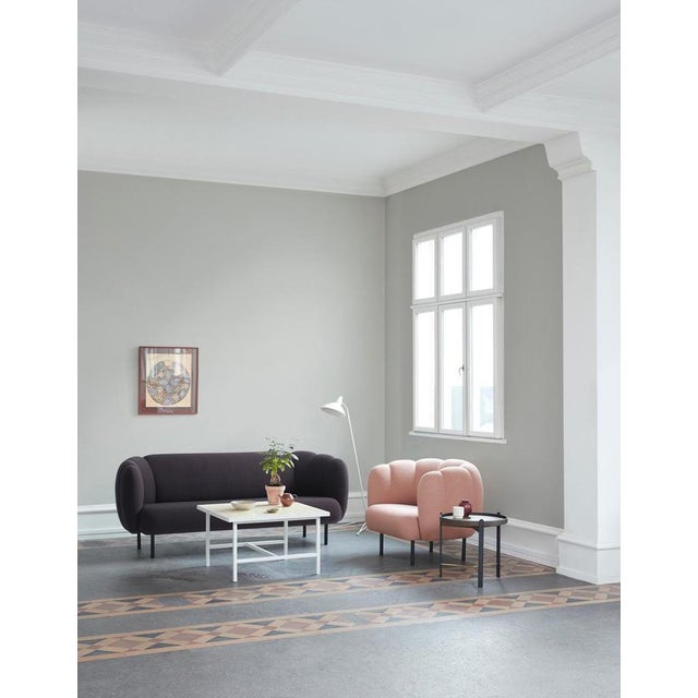 Cape Lounge Chair with Stitches Fresh Peach by Warm Nordic For Sale - Image 13 of 16