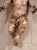 18th Century Italian Carved Polychrome Baby Jesus Figure With Glass Eyes For Sale - Image 4 of 11