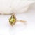 2ct Sphene Ring With Natural Diamond Accents in 14k Solid Yellow Gold | Pe 9x7mm For Sale - Image 4 of 7
