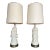 1950s Chinoiserie Blanc De Chine Figural Table Lamps Large Scale- A Pair For Sale