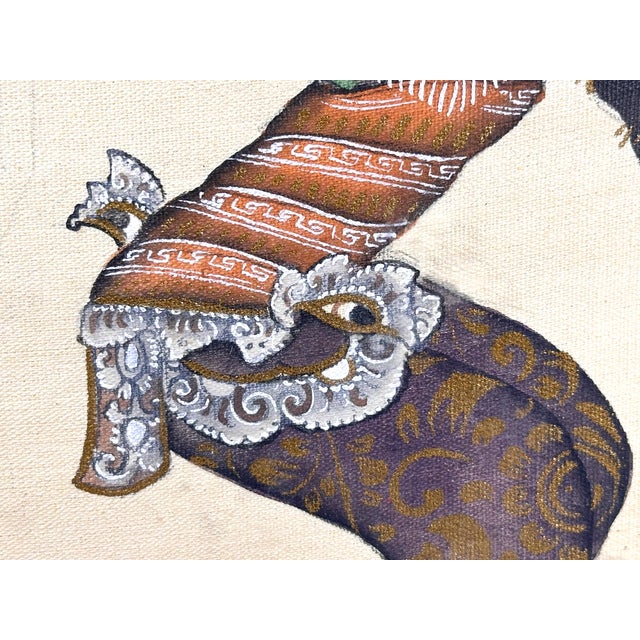 Mid 20th Century I Made Budi Batuan Painting of Balinese Dancer For Sale - Image 6 of 15
