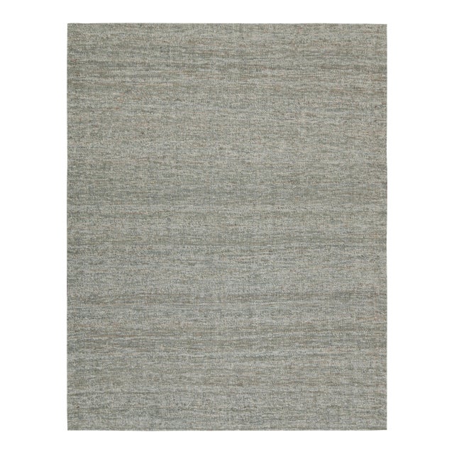 2010s Rug & Kilim’s Contemporary Jute Kilim in Tones of Gray For Sale