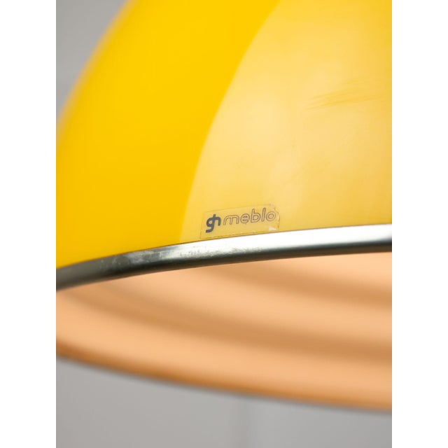 Large Space Age Yellow Pendant from Guzzini, 1970s For Sale - Image 10 of 17