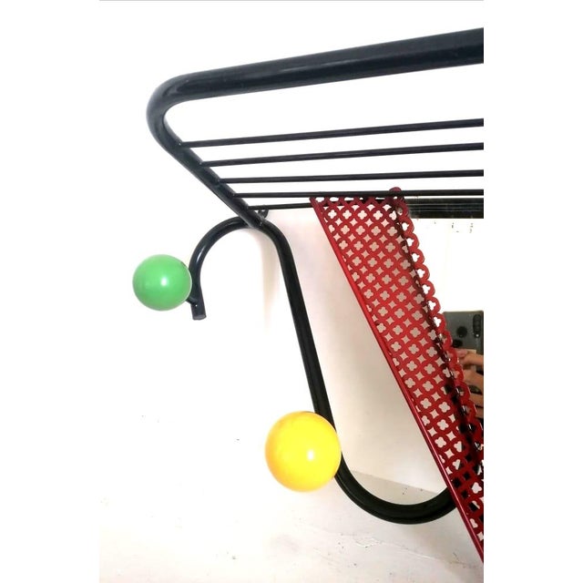 Coat Rack in the style of Matégot, 1950s For Sale - Image 6 of 8
