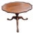 Mid 20th Century Chippendale Style Crotch Mahogany Low Center Table or Coffee Table For Sale