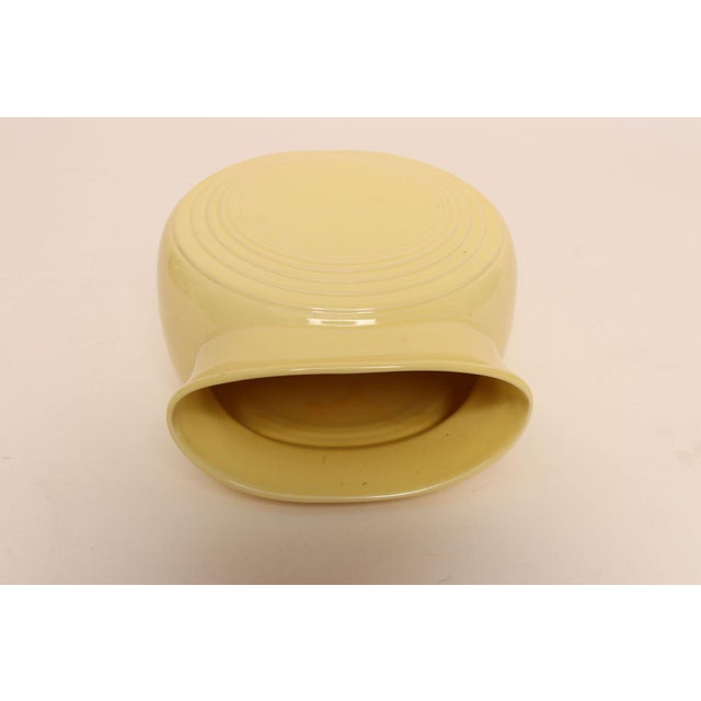 1990s Vintage Butter Yellow Fiestaware Millennium II Vase Designed by Homer Lauglin For Sale - Image 5 of 15