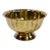 Vintage Fluted Brass Bowl With Pedestal Base For Sale