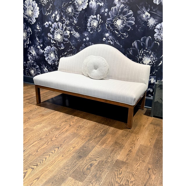 Dove Gray Christian Liaigre Doge Bench For Sale - Image 8 of 10