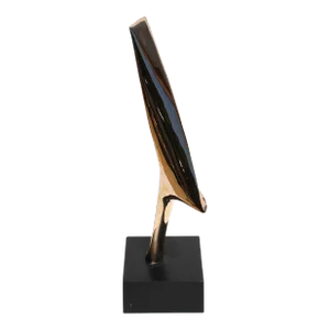 1968 "Flame" Modern Bronze Signed Sculpture by Leonardo Nierman