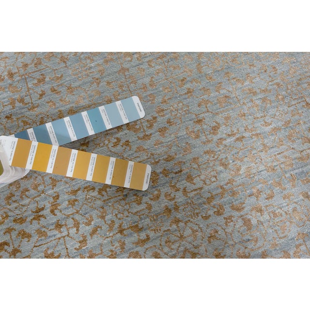 Modern Traditional-Inspired Hand-Knotted Silk and Wool Runner by Doris Leslie Blau Size: 1'9" × 18'9" (53 × 571 cm)...