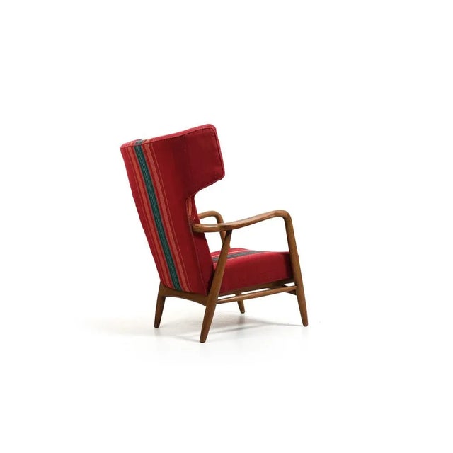 Wingback Lounge Chair by Eva & Nils Koppel for Slagelse Møbelværk, 1947 For Sale - Image 6 of 13