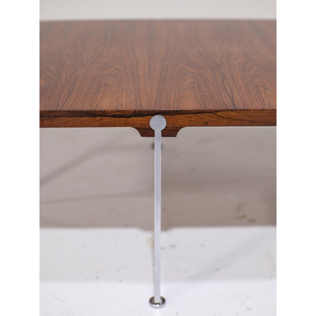 Mid-Century Modern Coffee Table in Rosewood and Steel by Sven Ellekær for Søren Willadsen Møbelfabrik, Denmark, 1960s For Sale - Image 3 of 11