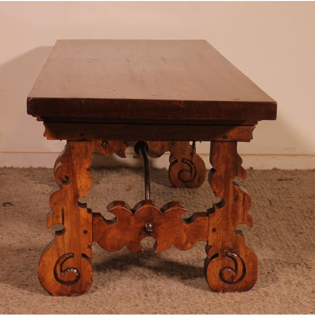 17th Century Spanish Walnut Coffee Table For Sale - Image 5 of 11