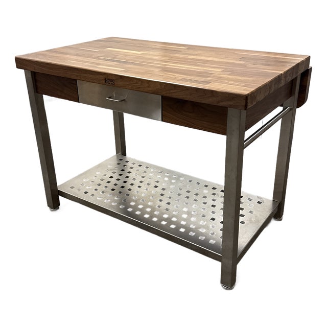 John Boos Cucina Americana Grande Butcher Block Prep Table For Sale