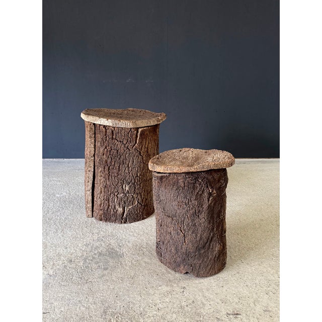 Antique Artisan Made Cork Side Tables, Portugal, 1890s, Set of 2 For Sale - Image 4 of 17