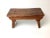 Farmhouse Early 1800’s Antique Primitive Wood Footstool Bench in Great Old Paint For Sale - Image 3 of 7