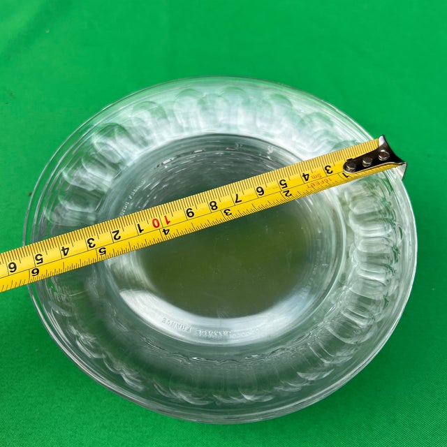 French Vintage Collection of Arcoroc French Glass Plates- Set of 12 For Sale - Image 3 of 11