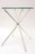 Mid-Century Modern Vintage Silver-Plate Tripod and Glass Folding Side or Drink Tables 1960's For Sale - Image 3 of 10