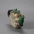 Early 20th Century Majolica Pumpkin, Vine & Leaf Form Pottery Tea Pot with Beatle For Sale - Image 6 of 8