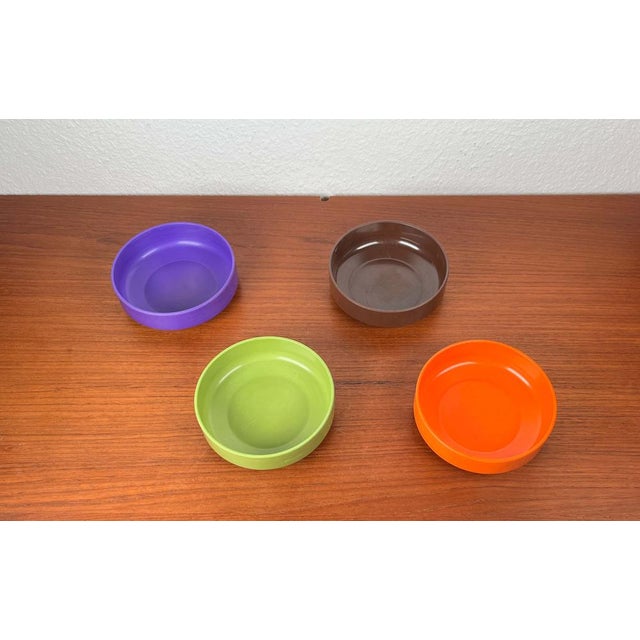 Danish Mid-Century Modern Space Age Stacking Mepal Bowls from Rosti, 1960, Set of 4 For Sale - Image 6 of 18