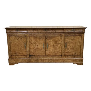 Charles X Sideboard in Elm Burl, 19th Century For Sale