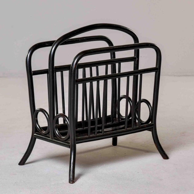 Black Thonet Model 33 Bentwood Magazine Rack in Ebonized Finish For Sale - Image 8 of 11
