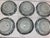 Antique Blue and White Plates - Collection of 12 - 7" X 7" Round - Scalloped Edge - End Edo or Beginning Meiji For Sale - Image 12 of 18