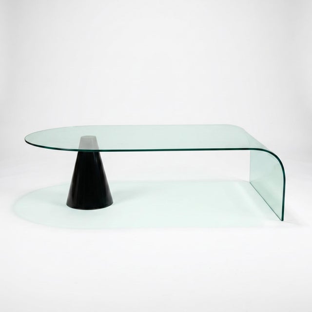 Glass Italian Table in the style of Massimo Vignelli, 1970s For Sale - Image 7 of 11