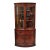Vintage Morganton Duncan Phyfe Mahogany Bow Front Corner China Cabinet Curio For Sale
