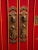 Brown Chinese Painted Chest of Drawers in Brass For Sale - Image 8 of 12