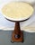 1900's Solid Wood Reeded Pedestal/ Plant Stand With Marble Top For Sale In West Palm - Image 6 of 18