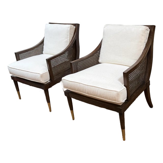 Michael Thomas Kirkwood Accent Chairs, Pair For Sale