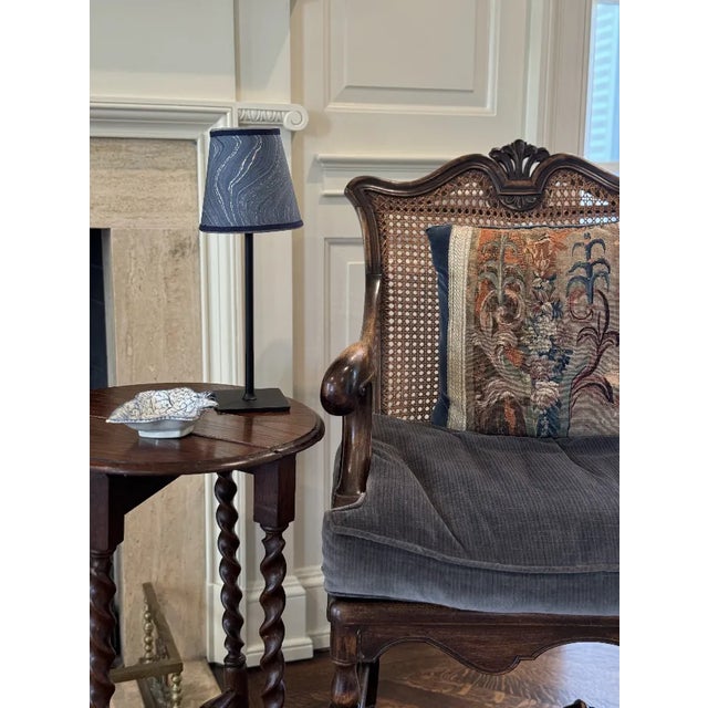 Abstract Maison Maison Design Sapphire Marble Shade Cover For Sale - Image 3 of 10