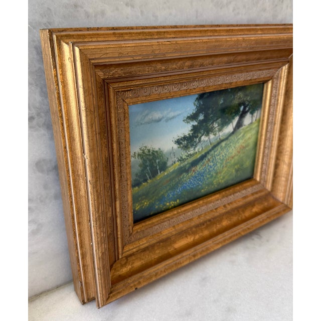 Late 20th Century Vintage Ronnie Wells Framed Painting For Sale - Image 5 of 8